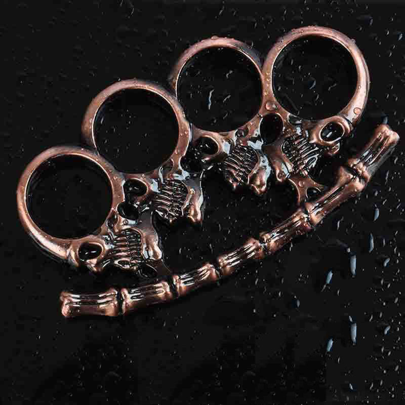 Zombies Skull Iron Fist Brass Knuckles Fighting Knuckle Duster ...