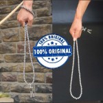  108 Buddha Beads Necklace Chain - Full Stainless Steel Beads
