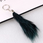 Mini Size Fox Tail Keychain - Fashion Foxtail With Keyring