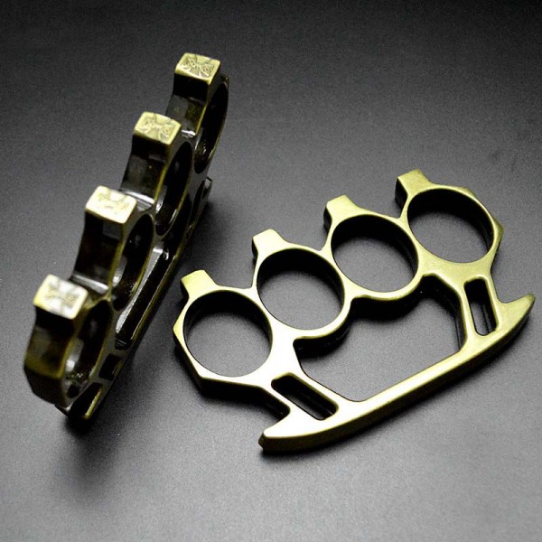 Shining Real Brass Knuckles Chrome Knuckle Dusters - Powerful Street ...