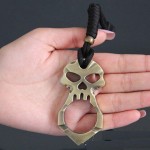 Alloy Metal Skull Keychain Tool