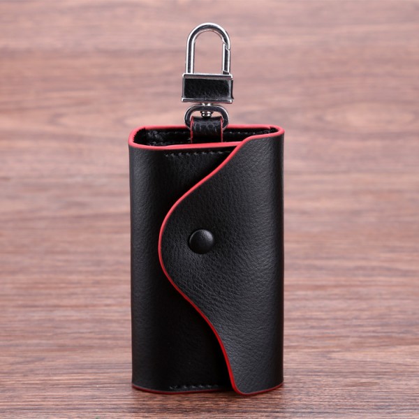 Genuine Leather Car Key Cases Wallet Card Keychain Holder