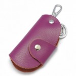 5 Color Genuine Leather Car Key Cases Wallet Card Keychain Bag