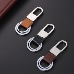Business Leather Keychain with Key Rings