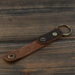 Retro Leather Key Ring Holder Handmade Car Key Rings