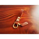 Handmade Leather Keychain Antique Brass Key Ring Classic Timeless Key Chain Gift