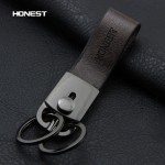 HONEST Genuine Leather Key Chain Car Key Holder Automotive Key Rings & Key Chains