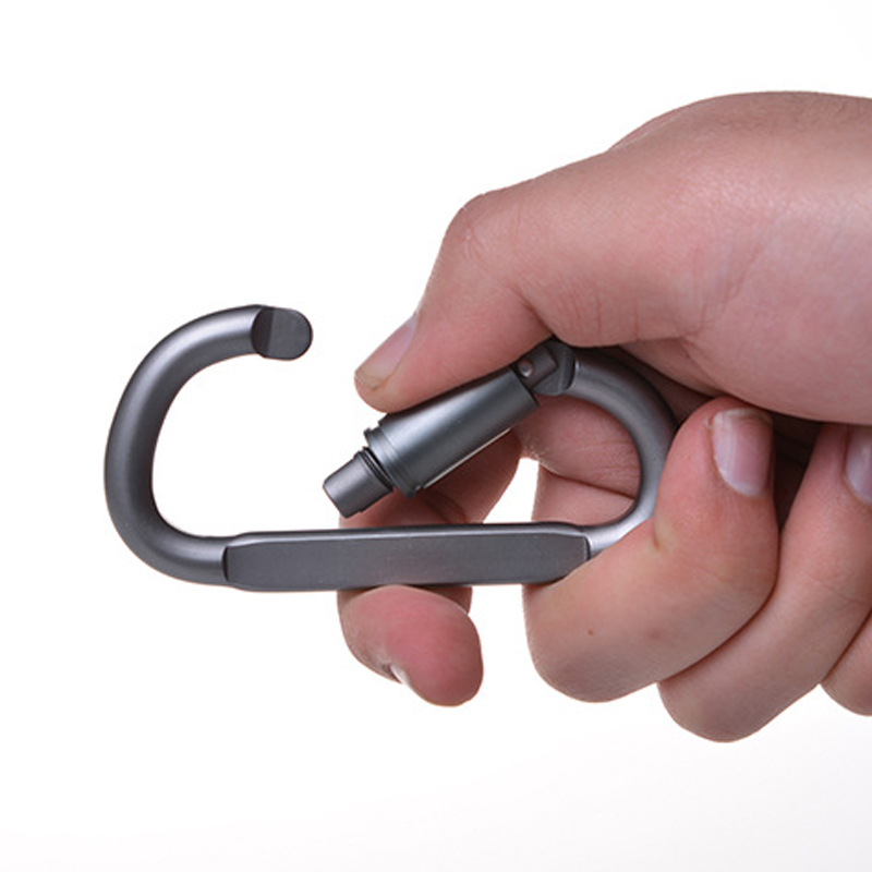 Stainless Steel Climbing Carabiner Key Chain Clip Hook Key Keychain Ring Ou A0X5 