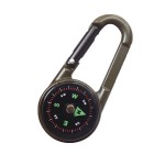 Compass quickdraw carabiner keychain