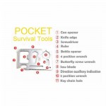 11 in 1 Multi Keychain Tool Survival Card